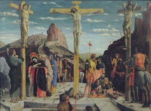 Calvary, central predella panel from the St. Zeno of Verona altarpiece, 1456-60